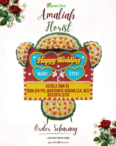 Karangan Papan Bunga Pernikahan di Pullman Jakarta Indonesia – Thamrin